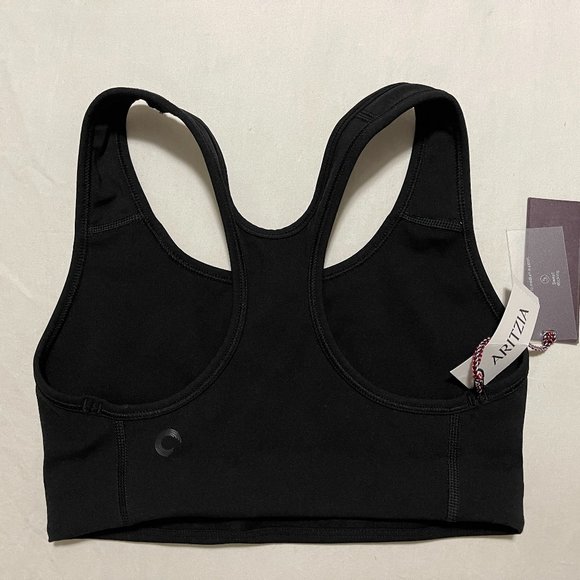 Aritzia Sports Bra sz XXS Black NWT - Picture 3 of 4